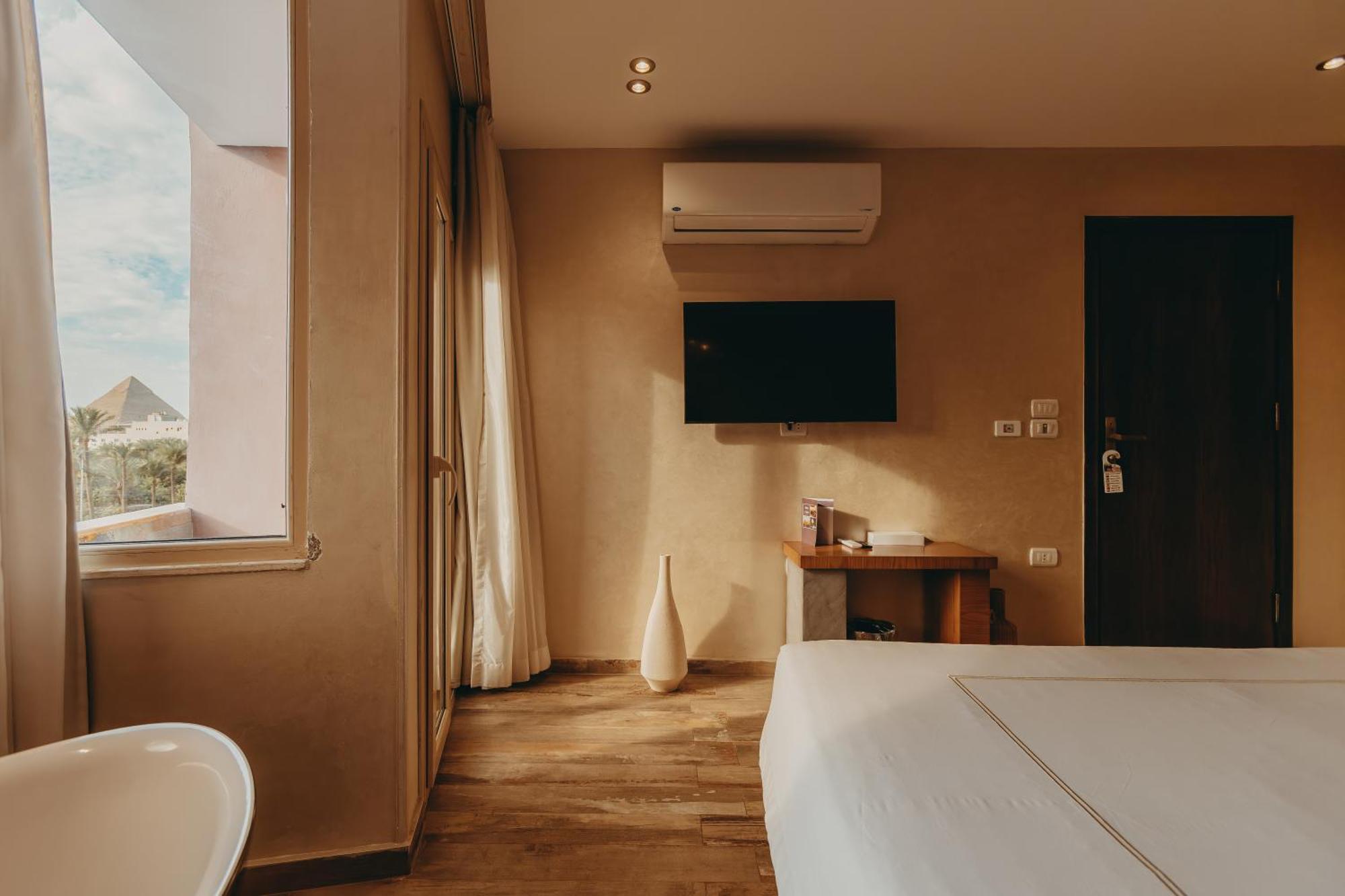 Almas Pyramids Hotel Kafret el-Gabal Exterior photo